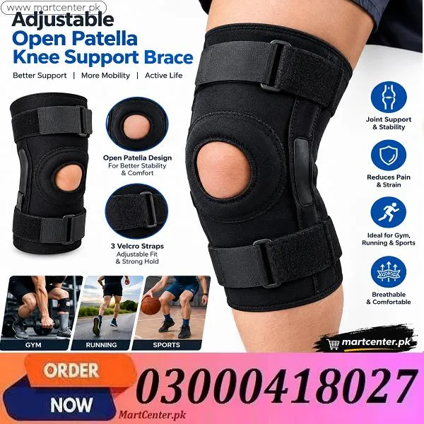 Adjustable Open Patella Knee Support Brace